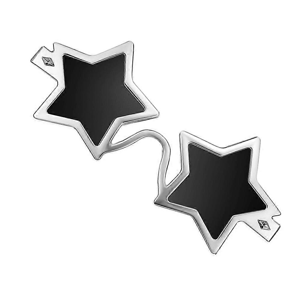 Silver Decorative Star Sunglasses PVC for Decoration Fun Accessory