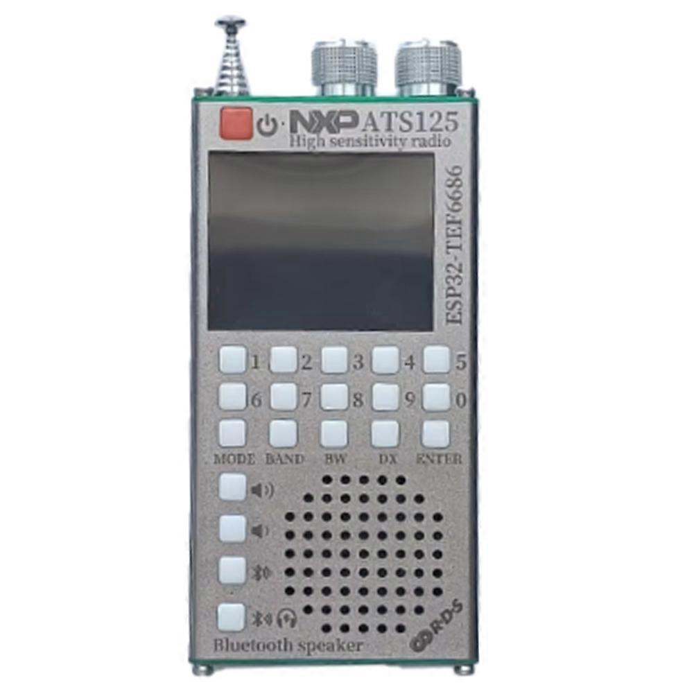 ATS125 ESP32 65-108MHz Portable Radio Receiver FM/SW/MW/LW with NXP TEF6686 Chip, Dual-Mode Bluetooth Stereo