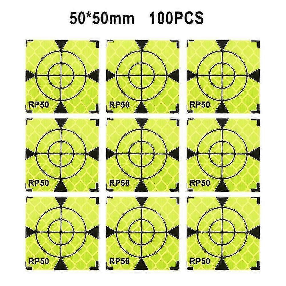Reflective Sticker Sheets for Surveying, 100pcs Total Station Target Tape