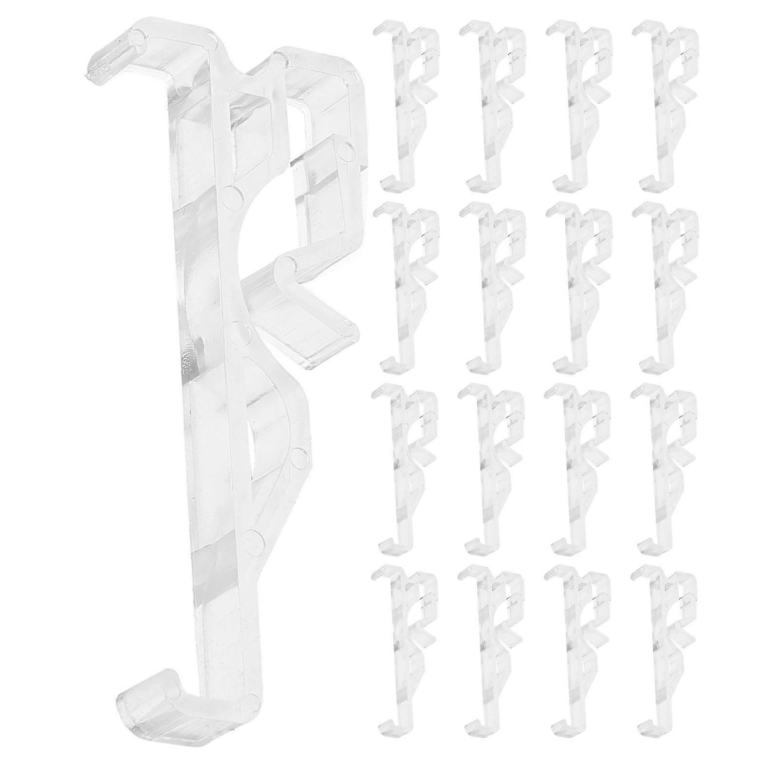 Clear Acrylic Valance Clips for Horizontal Blind Installation 24Pcs