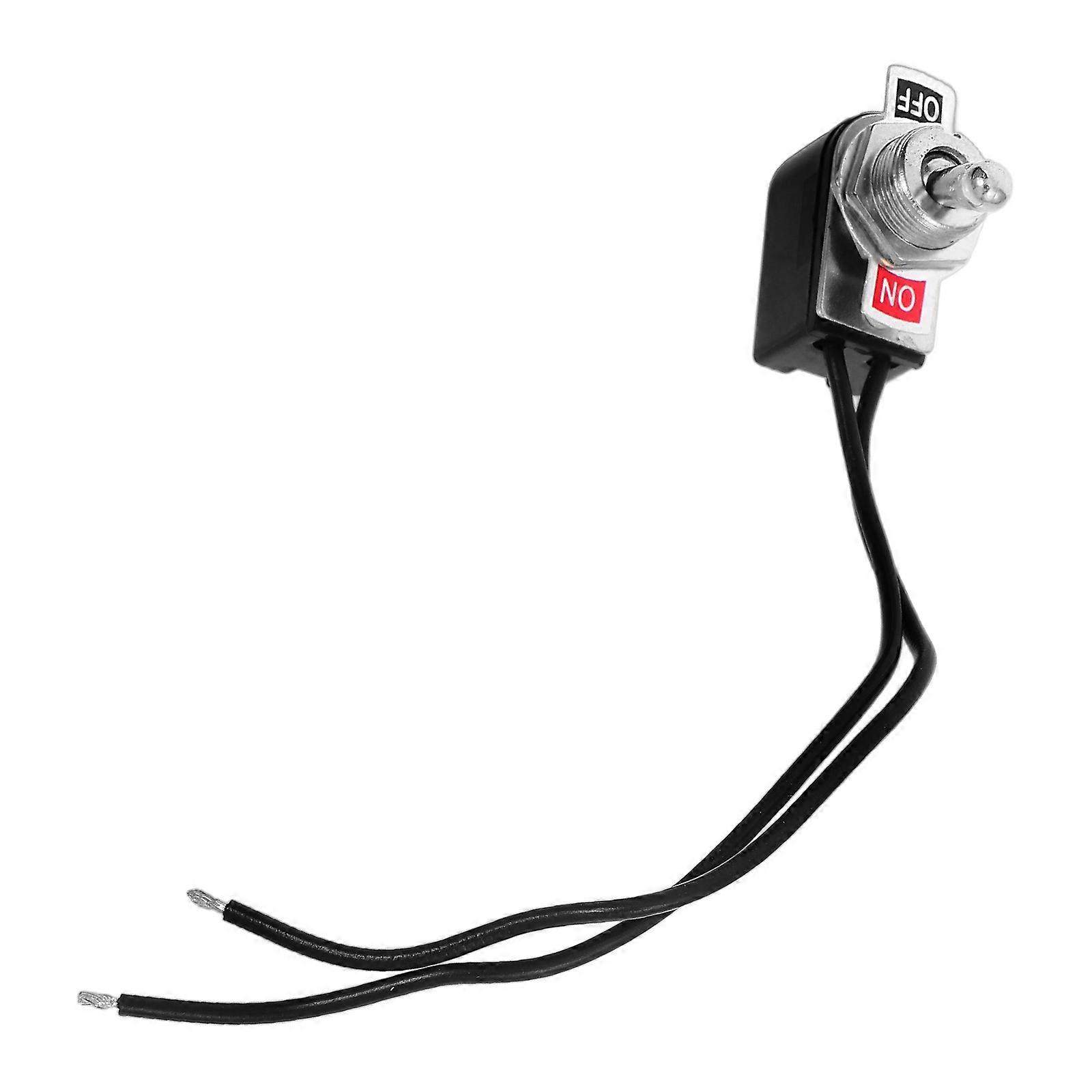 SelfLocking Car Toggle Switch with 5 Inch Wire for Reliable Performance and Easy Installation Black