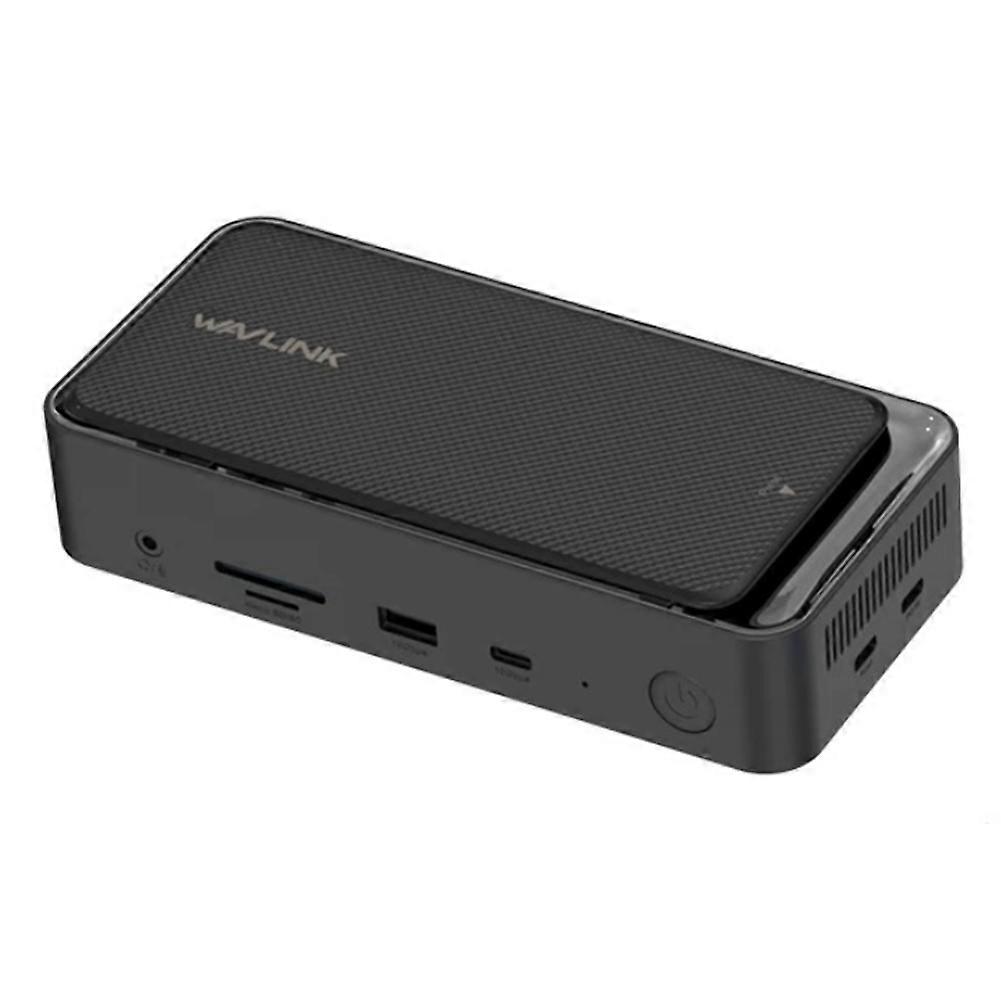 WAVLINK USB C 13-in-1 Docking Station Triple 4K@60Hz Display M.2 PCIe/SATA SSD Enclosure for Professionals and Gamers US Plug