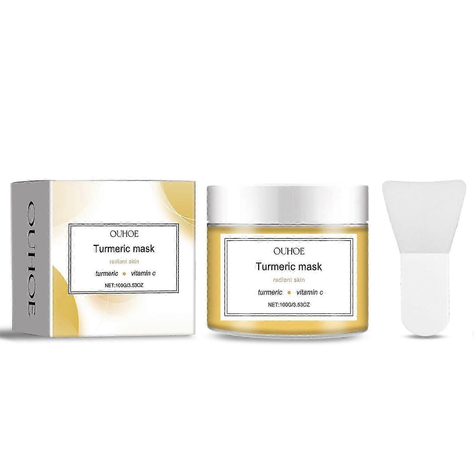 Turmeric Whitening Mask for Deep Cleansing, Moisturizing & Blackhead Reduction - Gentle for All Skin Types