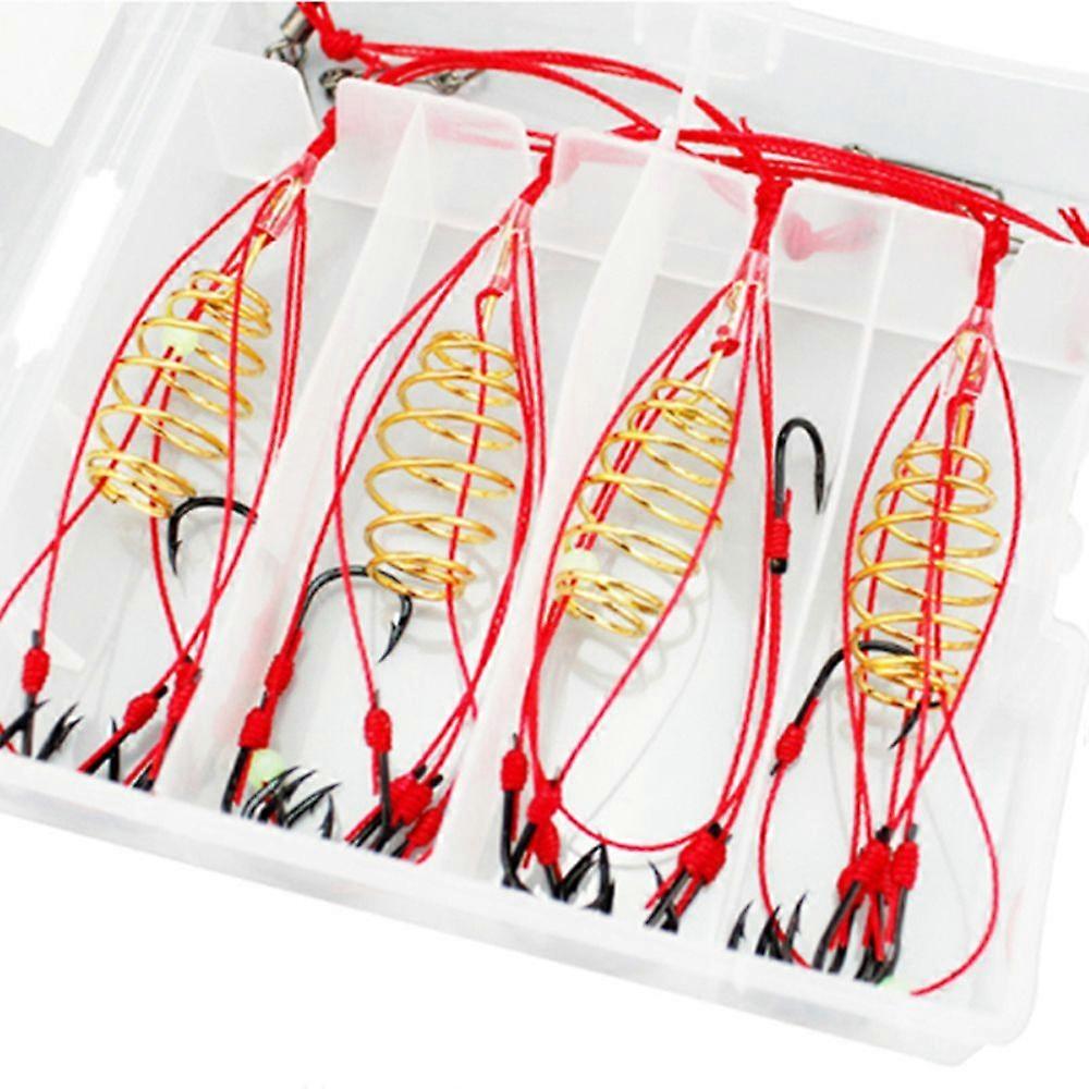 Perles lumineuses outils de p��che Anti-enroulement ressorts hame?ons de p��che appats crochets Explosion crochets de p��che leurre pi��ge croch