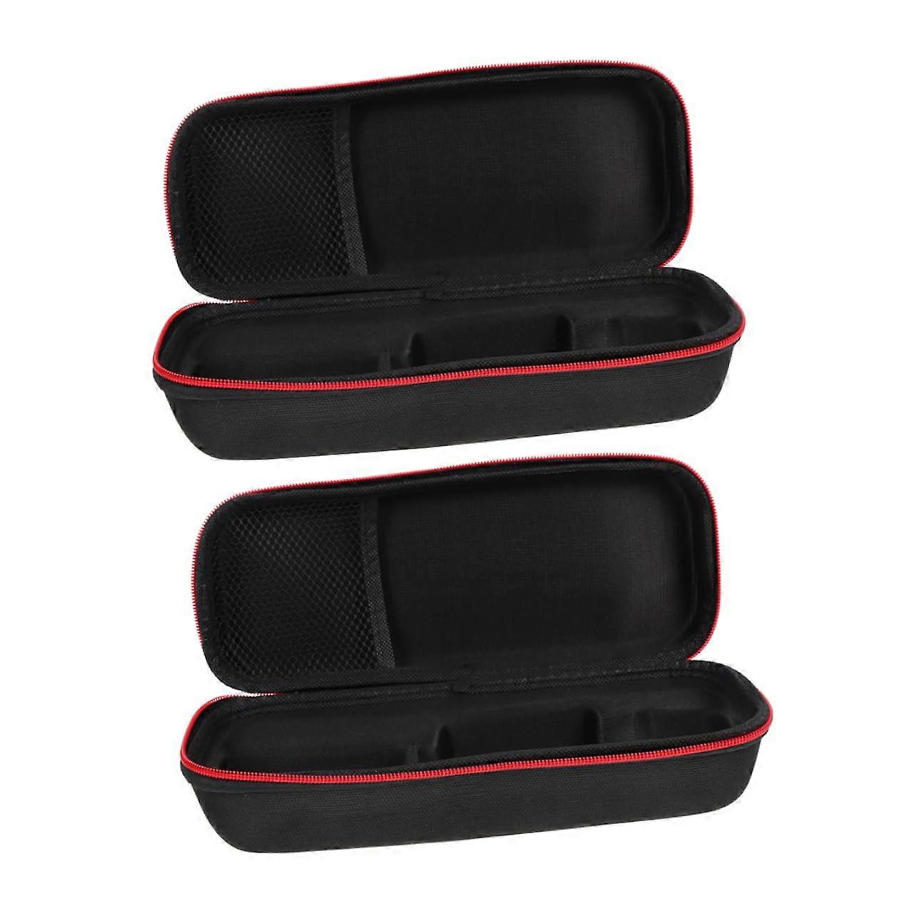 Microphone Carrying Case 2Pack Zippered Lightweight Storage Bag For Wireless Microphones TravelFriendly Design