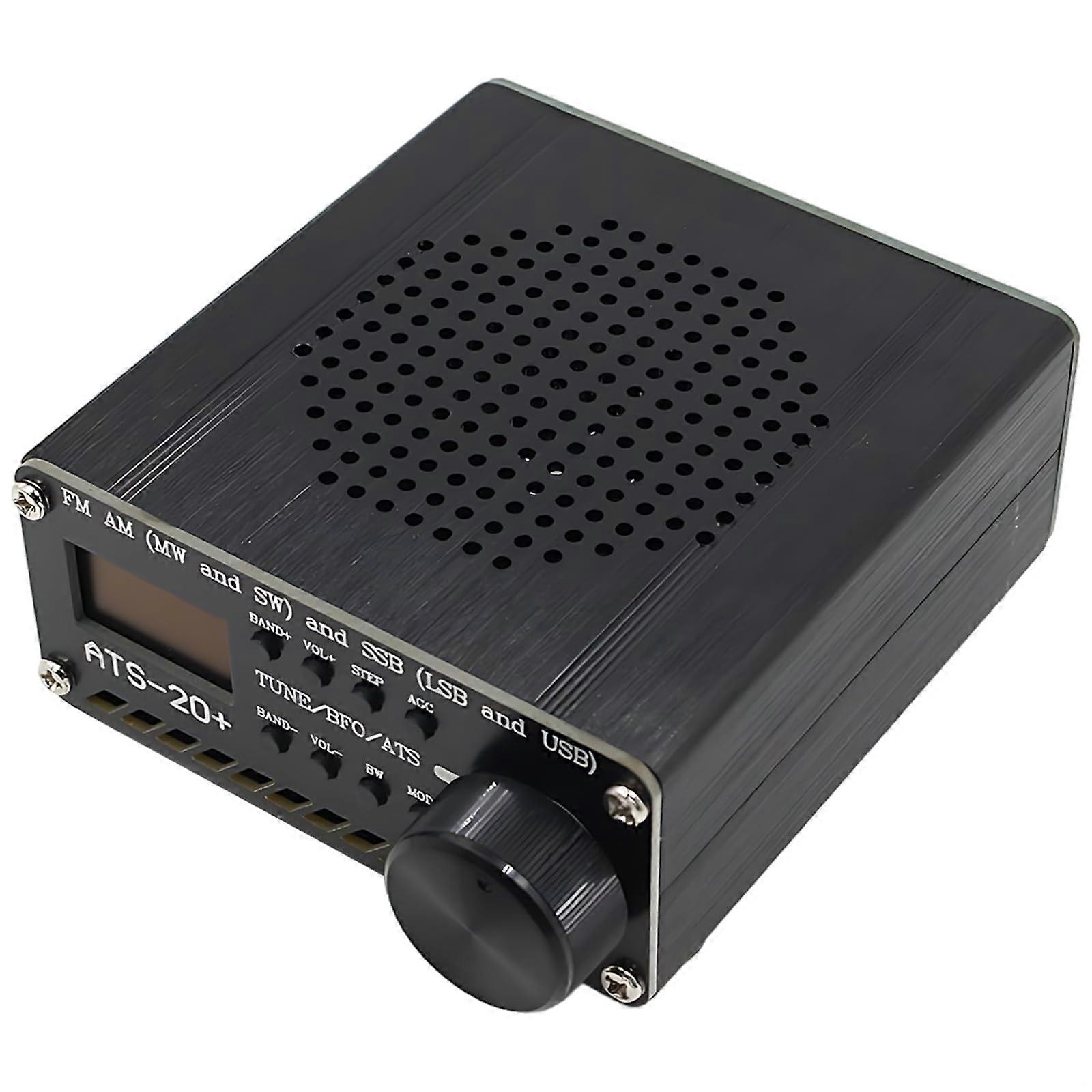 Ats20+ Si4732 All Band Radio DSP USBC Charging 1000mAh Battery External Antenna FM AM MW SW SSB LSB USB Clear Display
