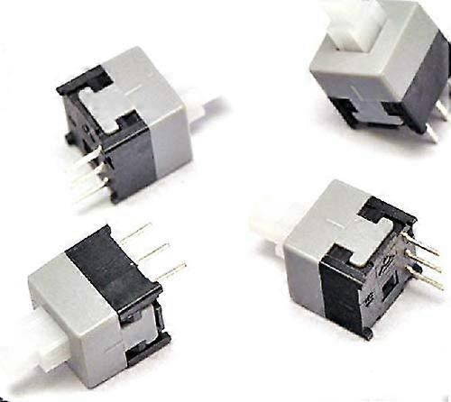 Switch 1000 Pcs 8.5x8.5mm 6Pin Push Tactile Power Micro Switch Self Loc On/Off Button Latching