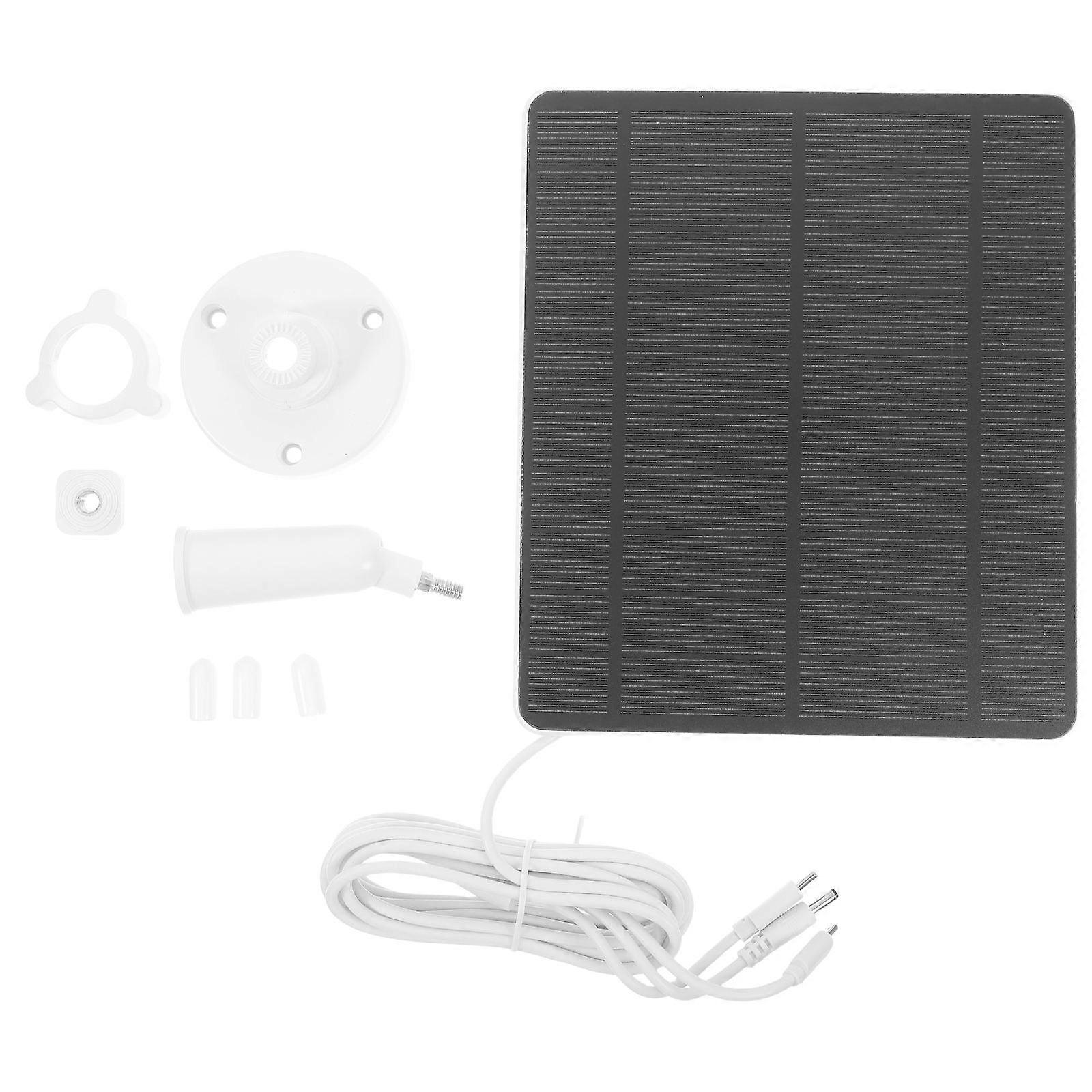 Solar Panel for Outdoor Use Supplying Power to Security Camera 1Set