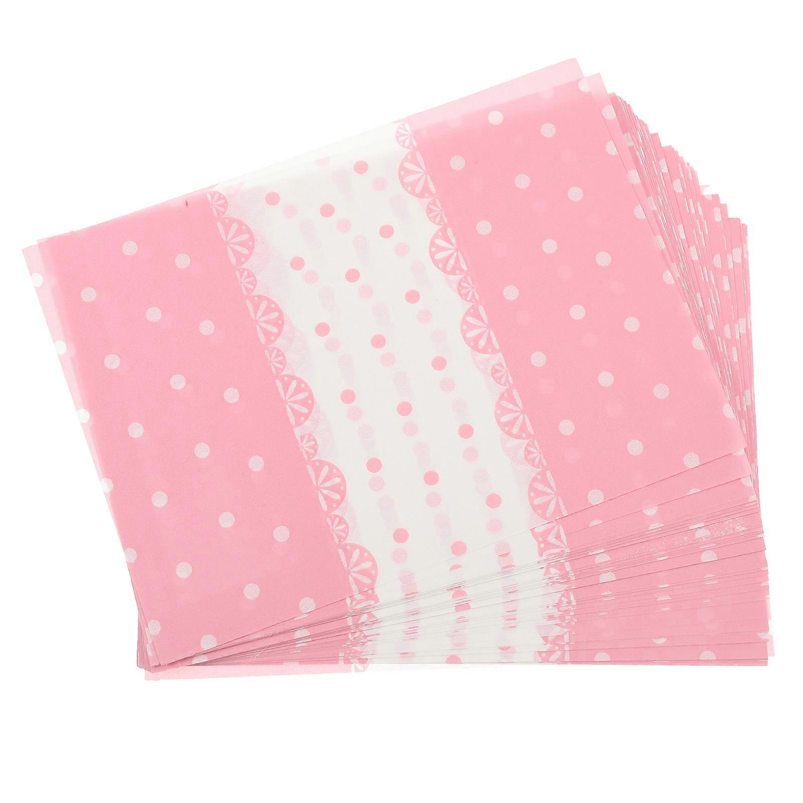 Dot-Themed Candy Packaging Paper for 100 Sheets Wrapping Paper