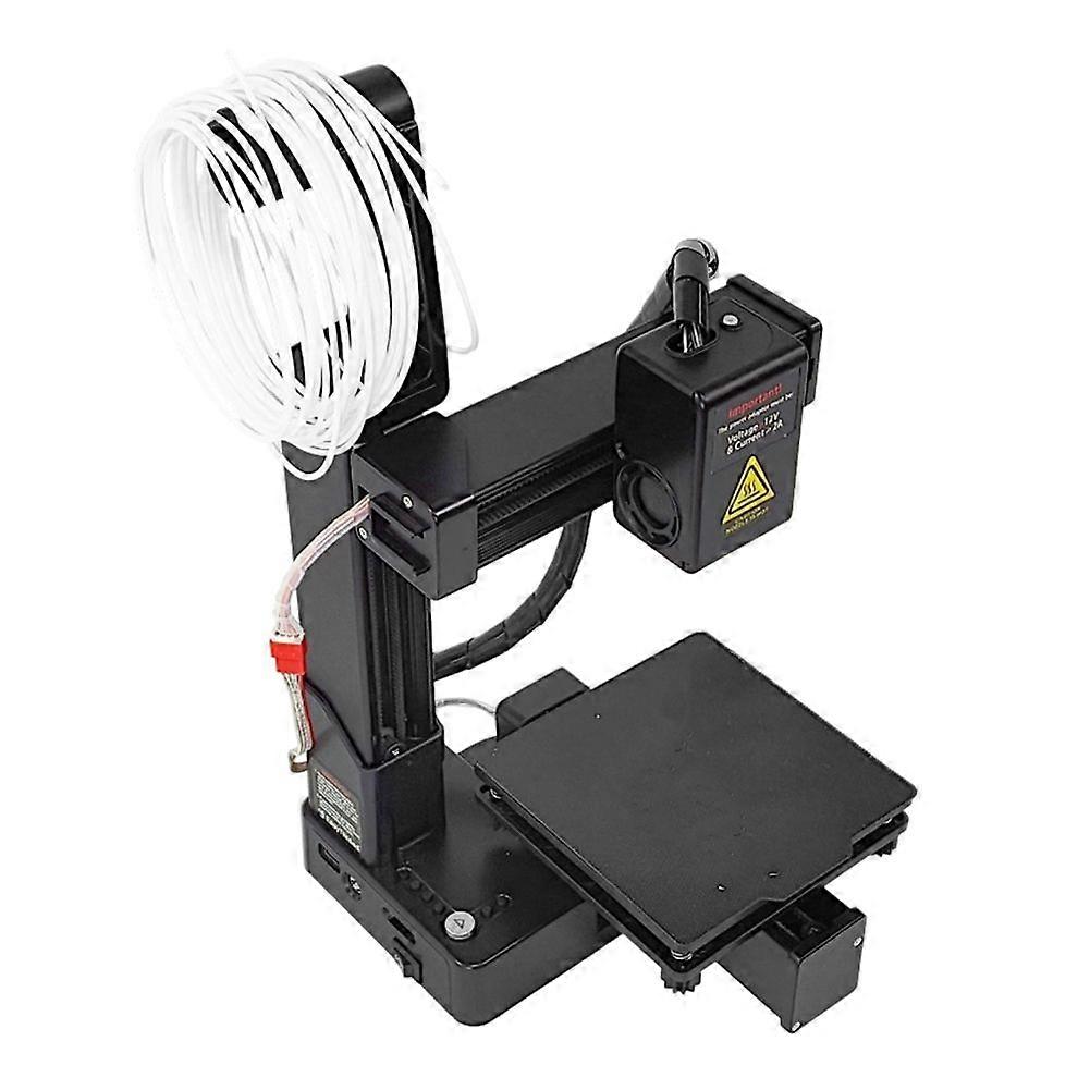 For EasyThreed 3D Printer Entry Level Compatible with PLA TPU 1.75mm Filament Include Power Adaptor EU Plug Black