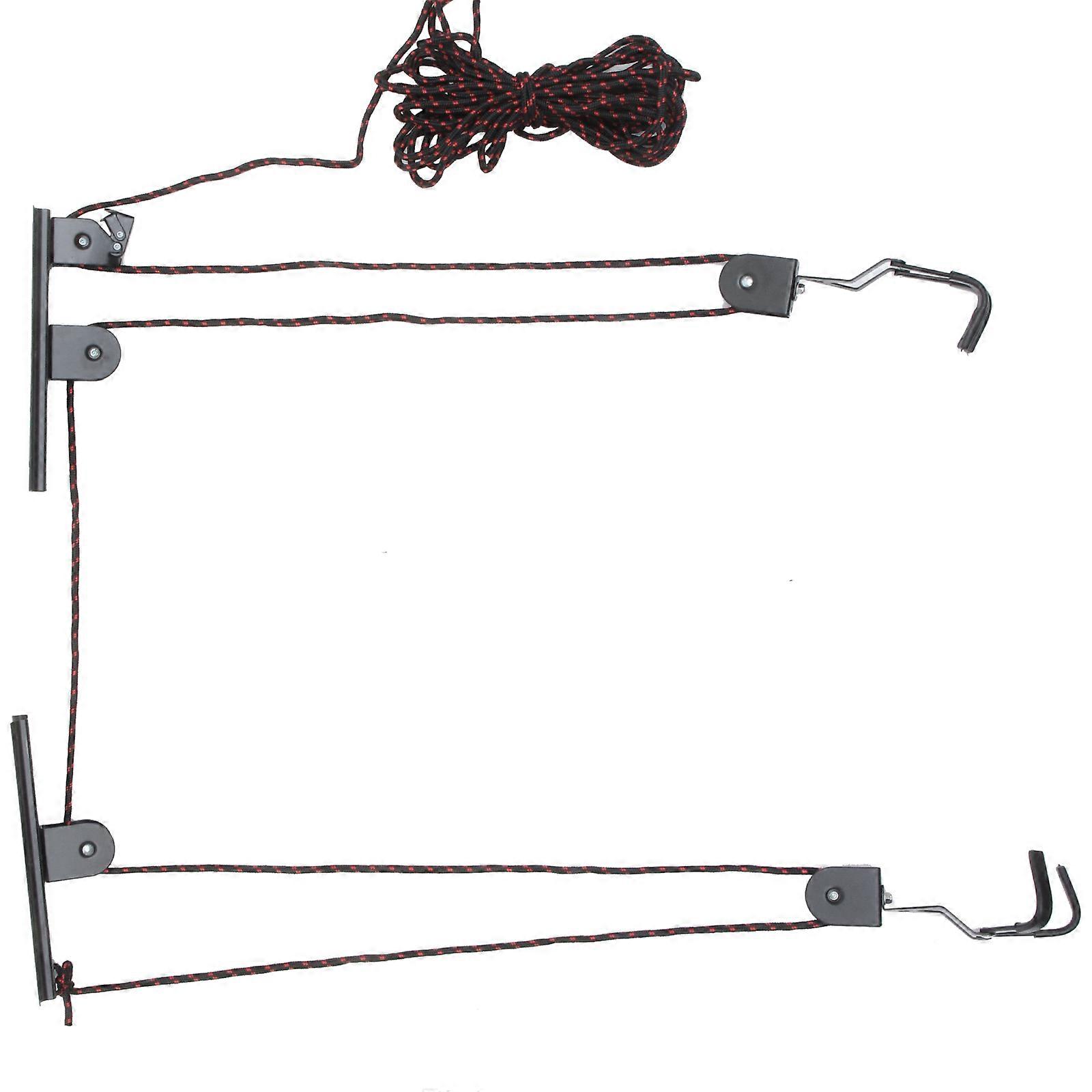 Black Bike Ceiling Mount Rack 1Set for Indoor Bike Hanging Solution