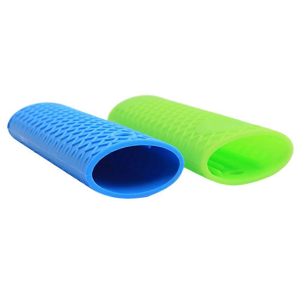 Anti-Scalding Handle Grid Design Silicone Protect Hand for Hotel Use 2Pcs