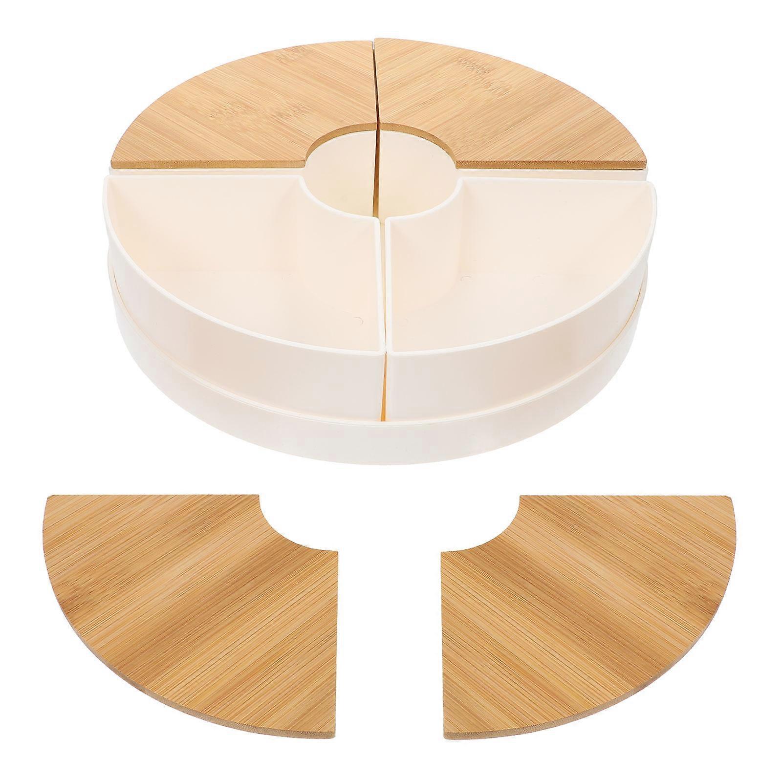 Zero Food Serving Tray Divided Snack Box for Home 1Set Compact Organizer