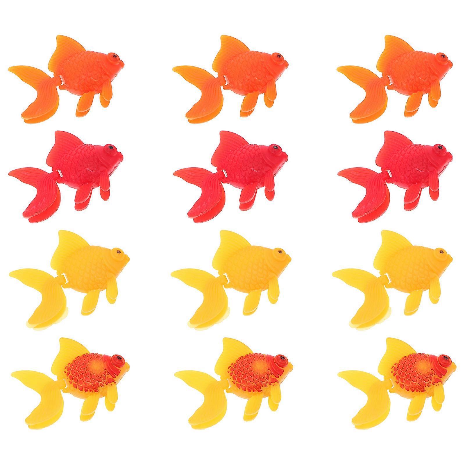 Plastic Artificial Floating Fish Aquarium Fish Toy for 16Pcs Decoration