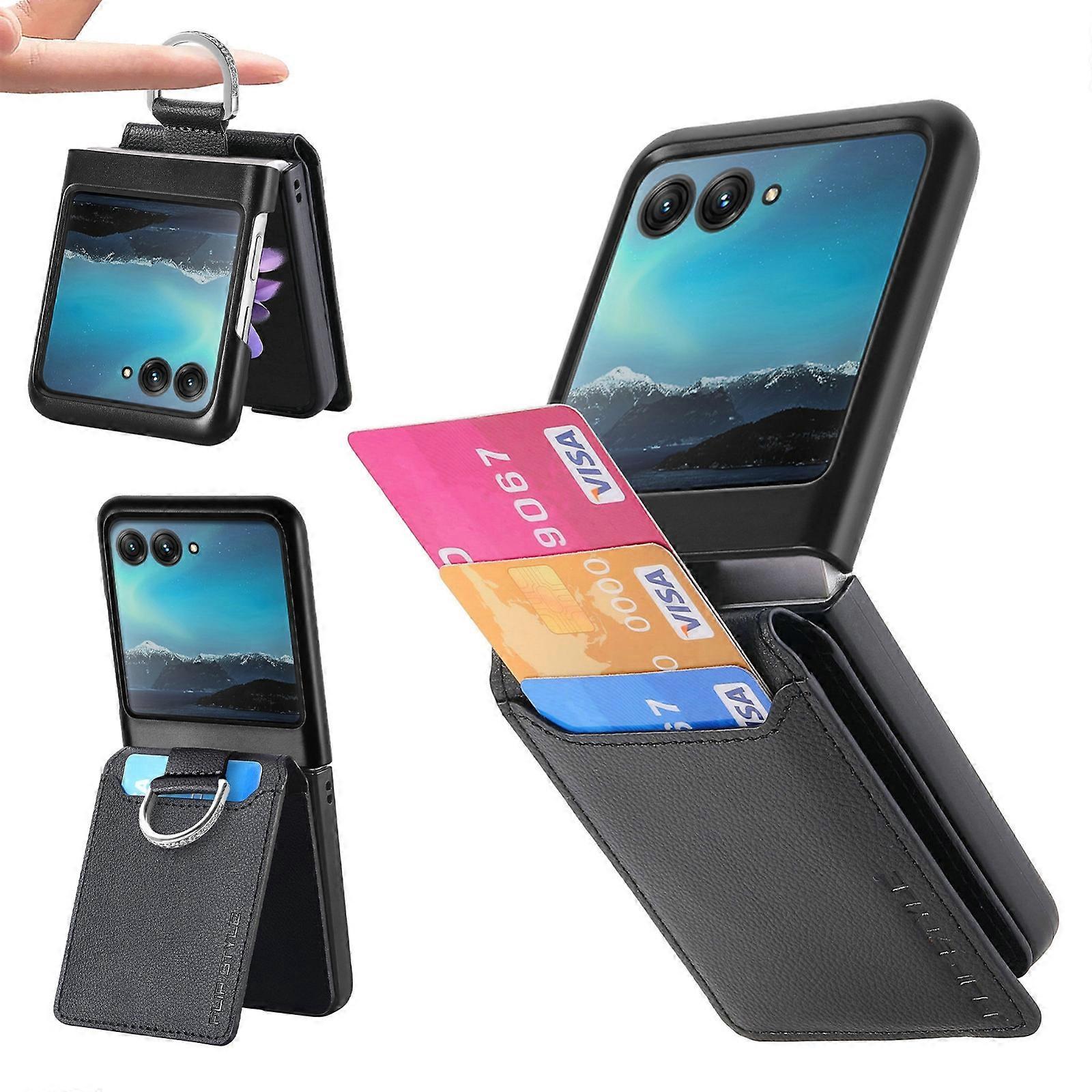 Litchi Texture Leather Ring Wallet Phone Case