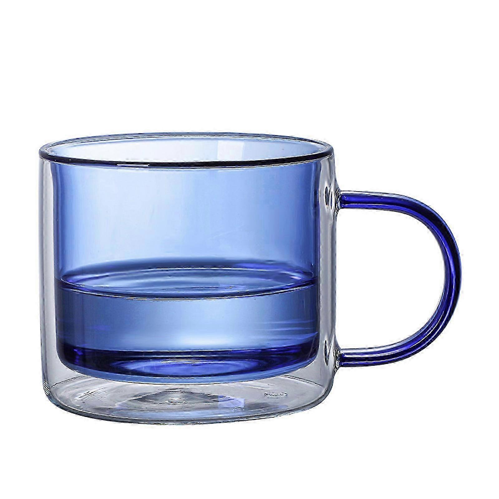 2026 Double-layered Colored Glass Cup Creativity
