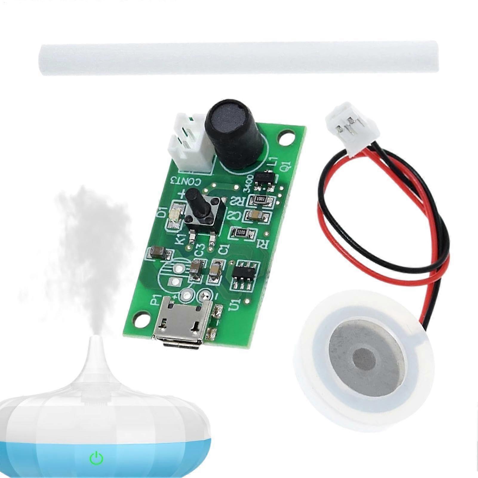 Humidifier Module 5V USB Ultrasonic Mist Maker with Low Impedance Atomizing Plate for Projects