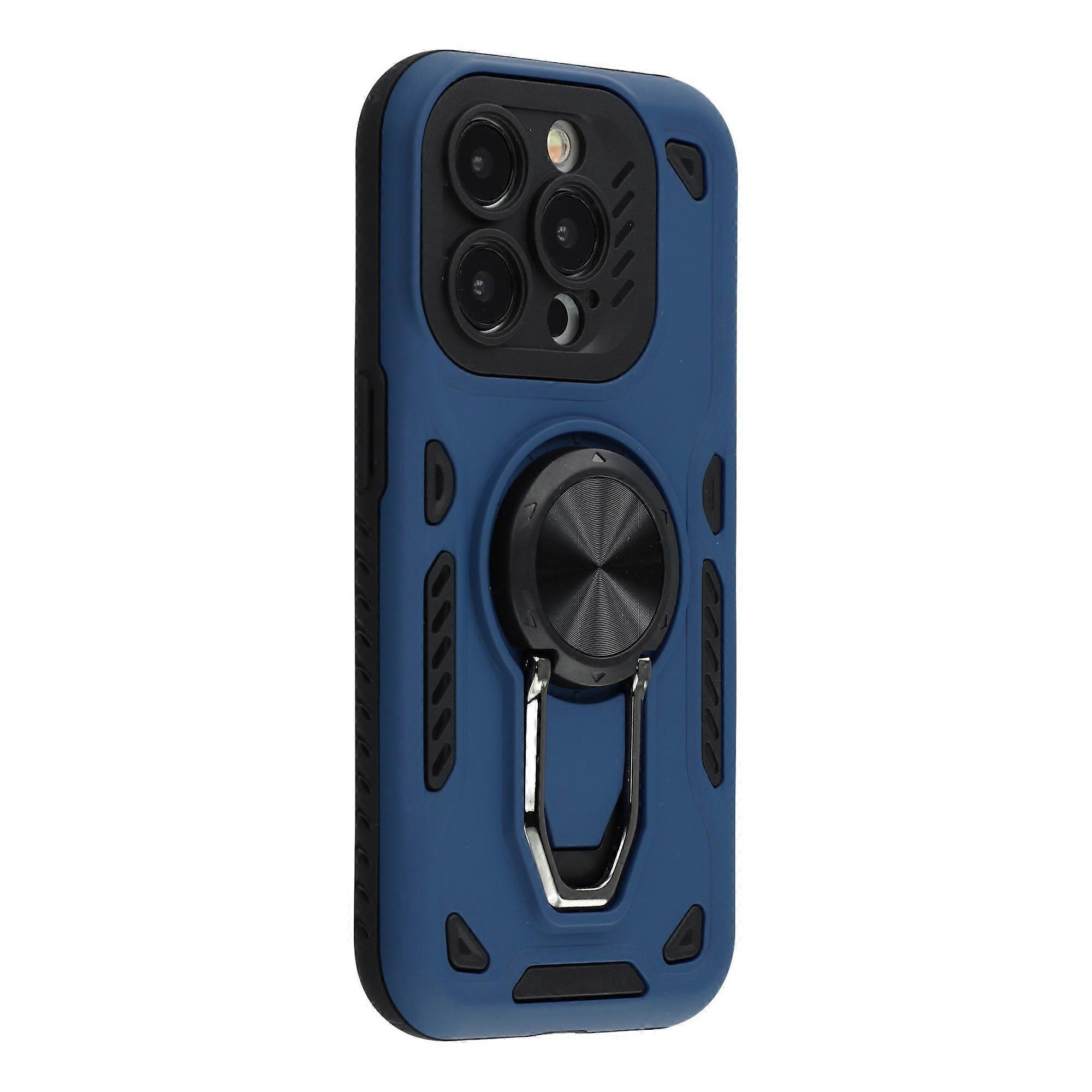 For iPhone 15 Pro Case with Kickstand Shockproof TPU + PC Phone Back Cover