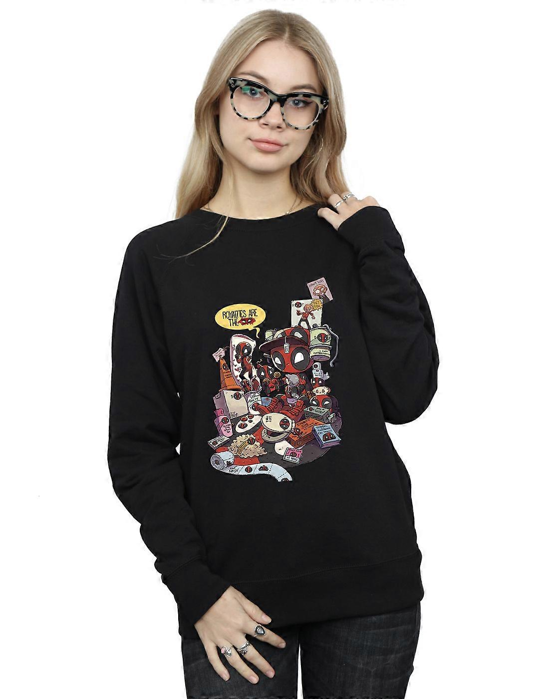 Marvel Women's Deadpool Merchandise Royalties Sweatshirt