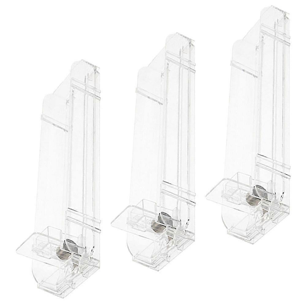 Automatic Display Stand Transparent Plastic for Shop 3Pcs