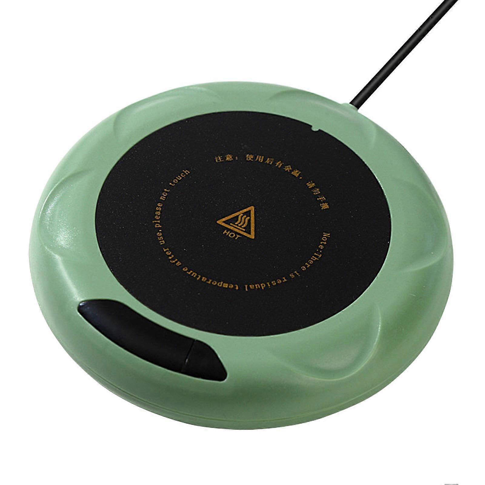 Coffee Mug Warmer USB with Smart Temperature Control, 3 Heat Settings, Auto ShutOff, Green