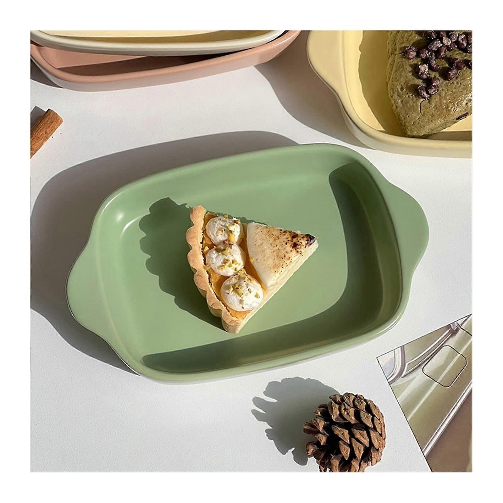 Ceramic Baking Dish Rectangular Cream Lasagna Pan Oven Microwave Dishwasher Safe Easy Clean