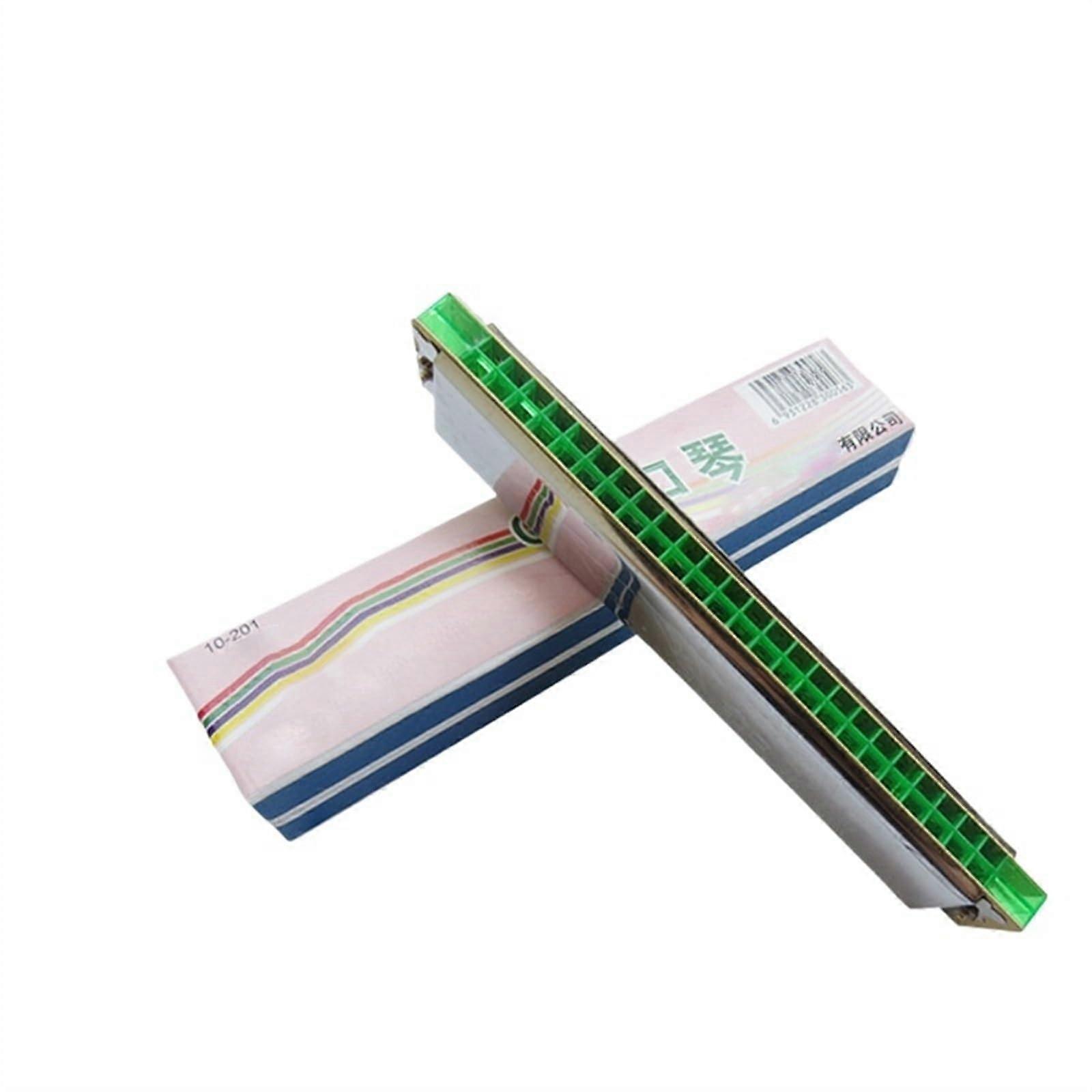 24 Hole Echo Harmonica for Adults, Polyphonic Design with Precise Tuning and Durable Stainless Cover