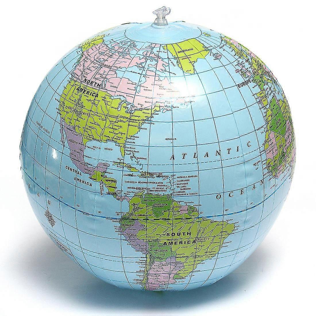 38cm Pvc Globe Atlas Ball Map Inflatable Geography Toy
