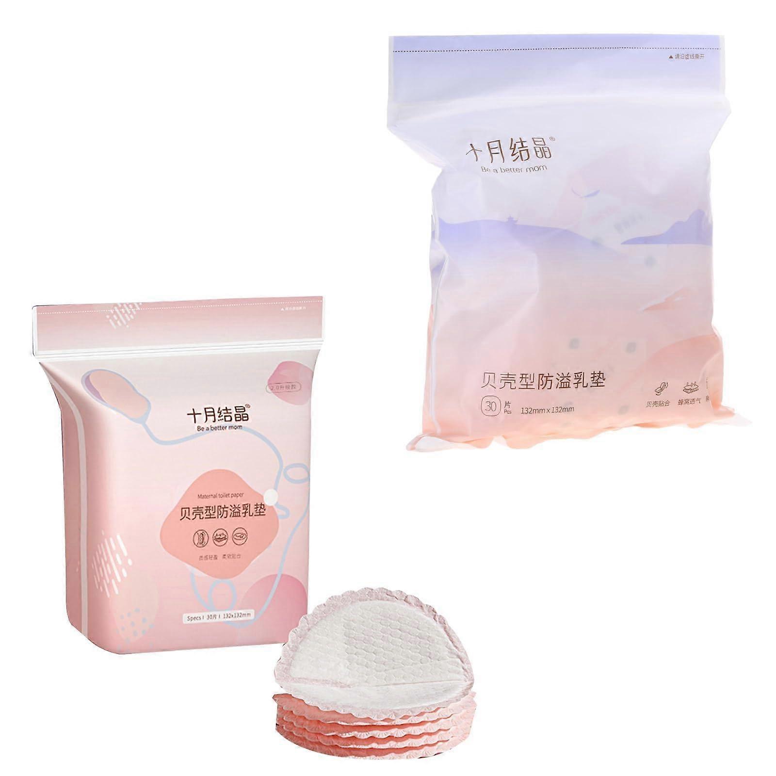30pcs Breastfeeding Pads Soft SkinFriendly Ultra Thin Contoured Nursing Pads Quick Absorption