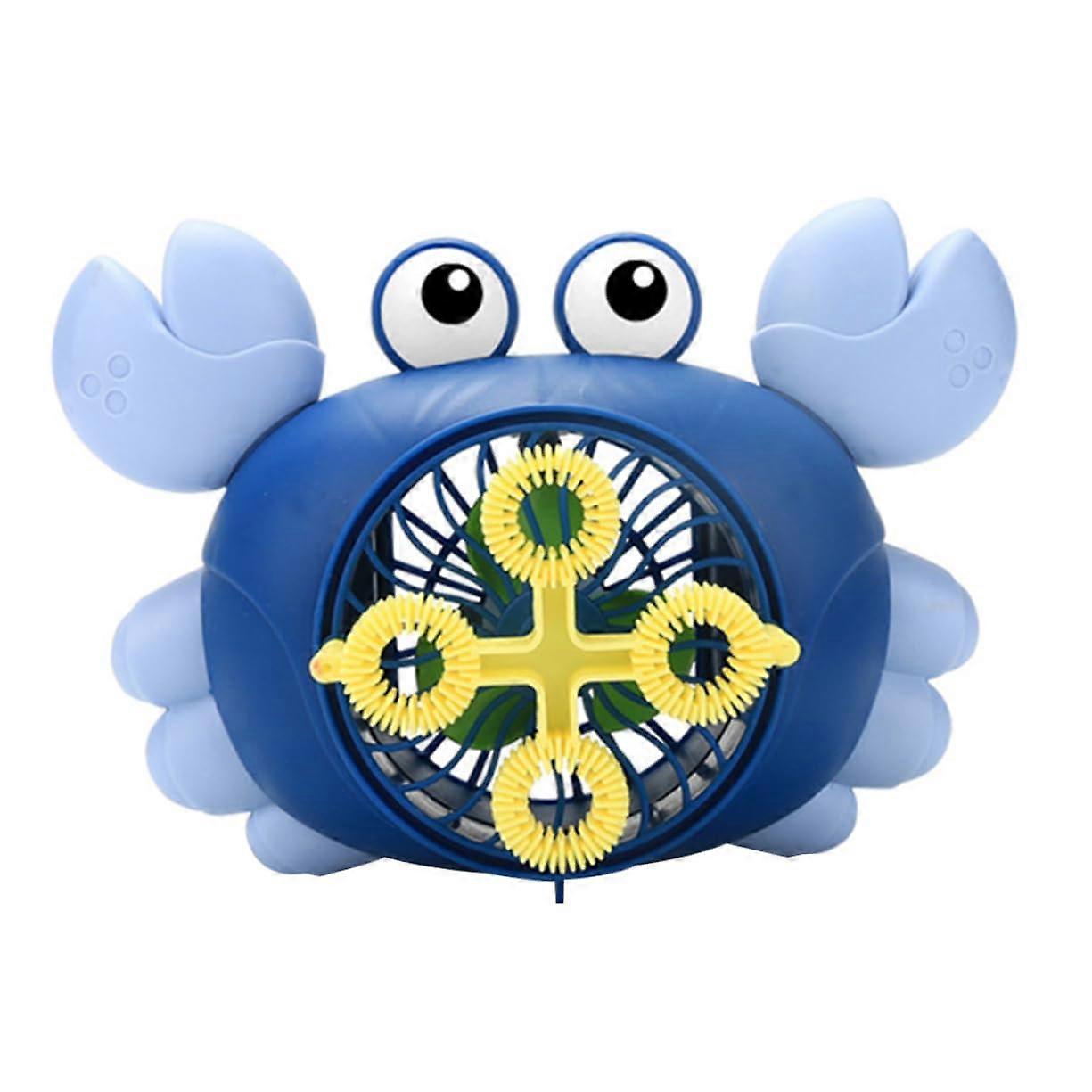 Electric Bubble Machine for Kids Crab Shape with Continuous Output and Cartoon Bubble Blower Toy