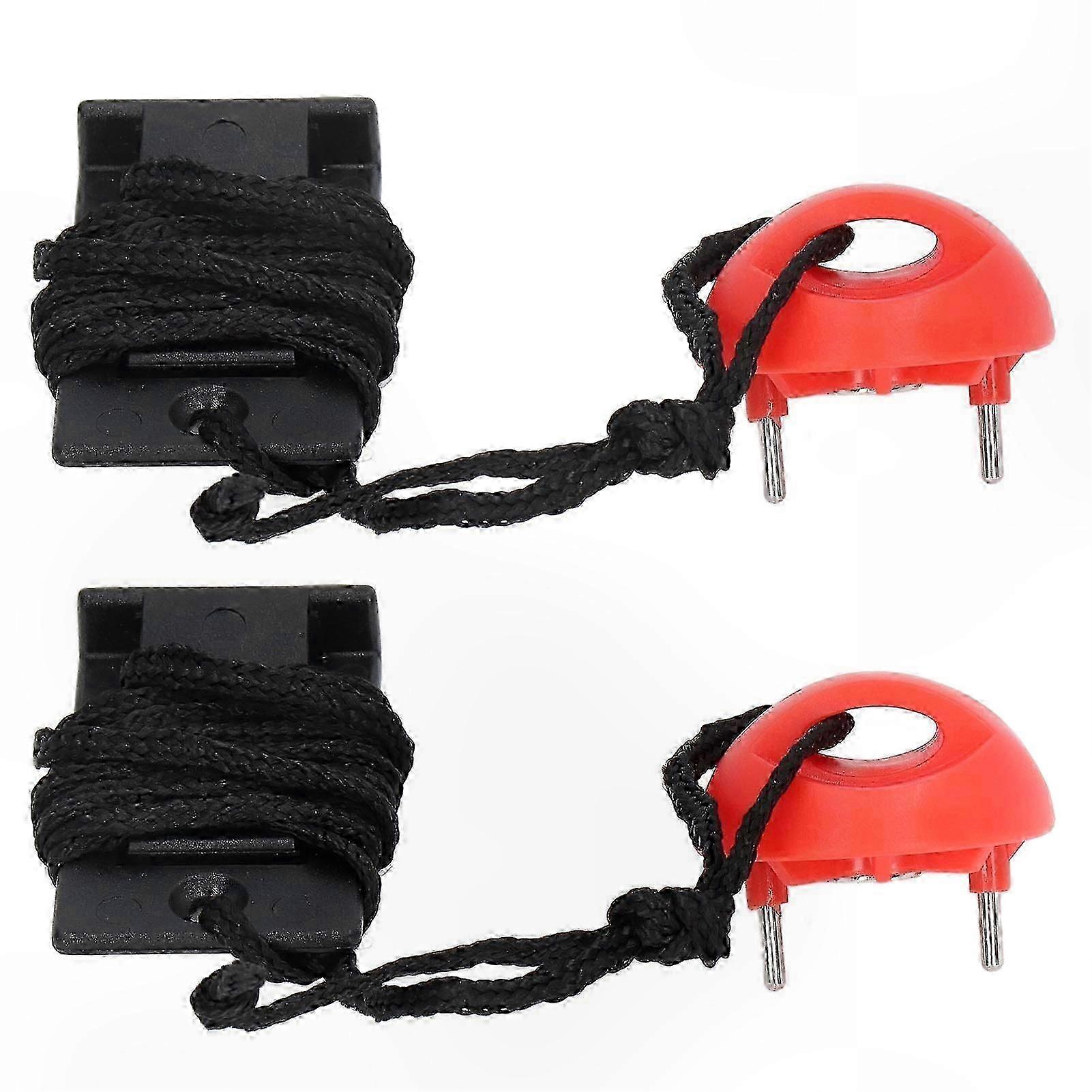 2pcs Treadmill Safety Key Magnetic Emergency Stop Switch Lock for Exercise Machines