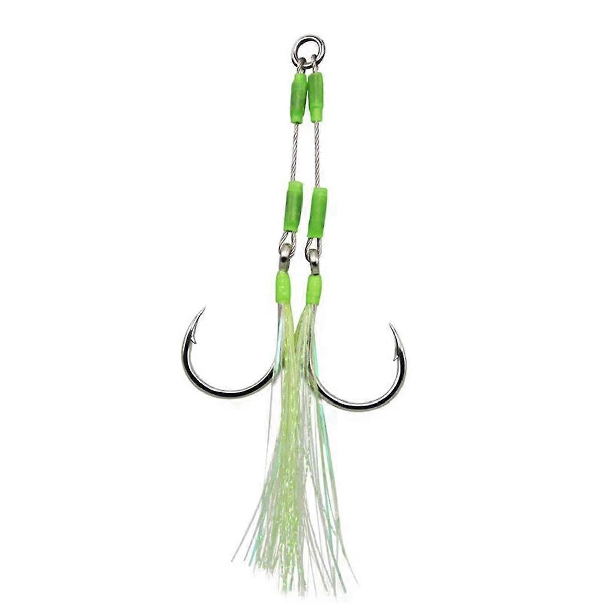 Fishing Tackle Auxiliary Hooks Lighted Tube Solid Ring Tackle