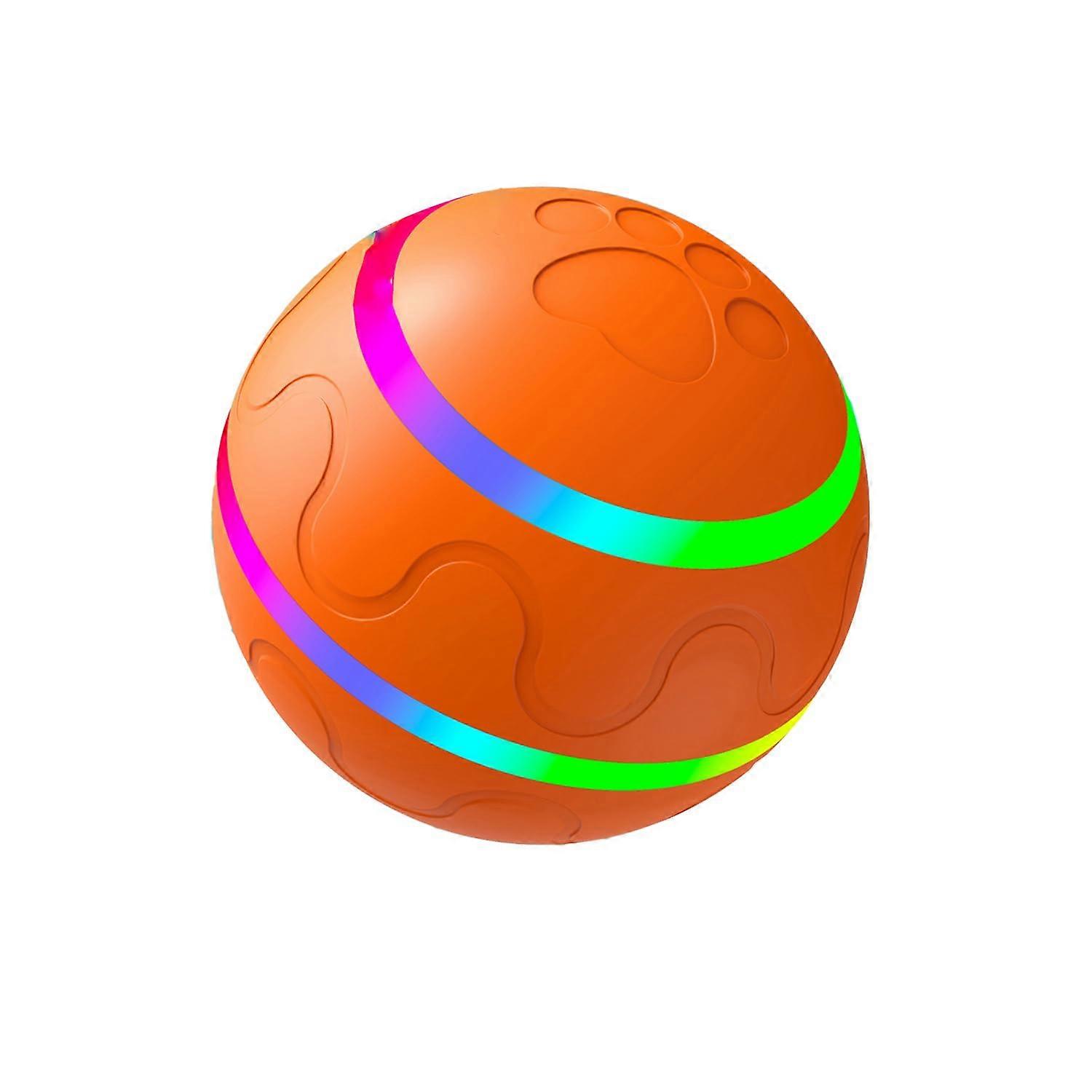 Interactive Dog Ball Toy with LED Light, Remote Control, Dual Play Modes, Rechargeable for Pets