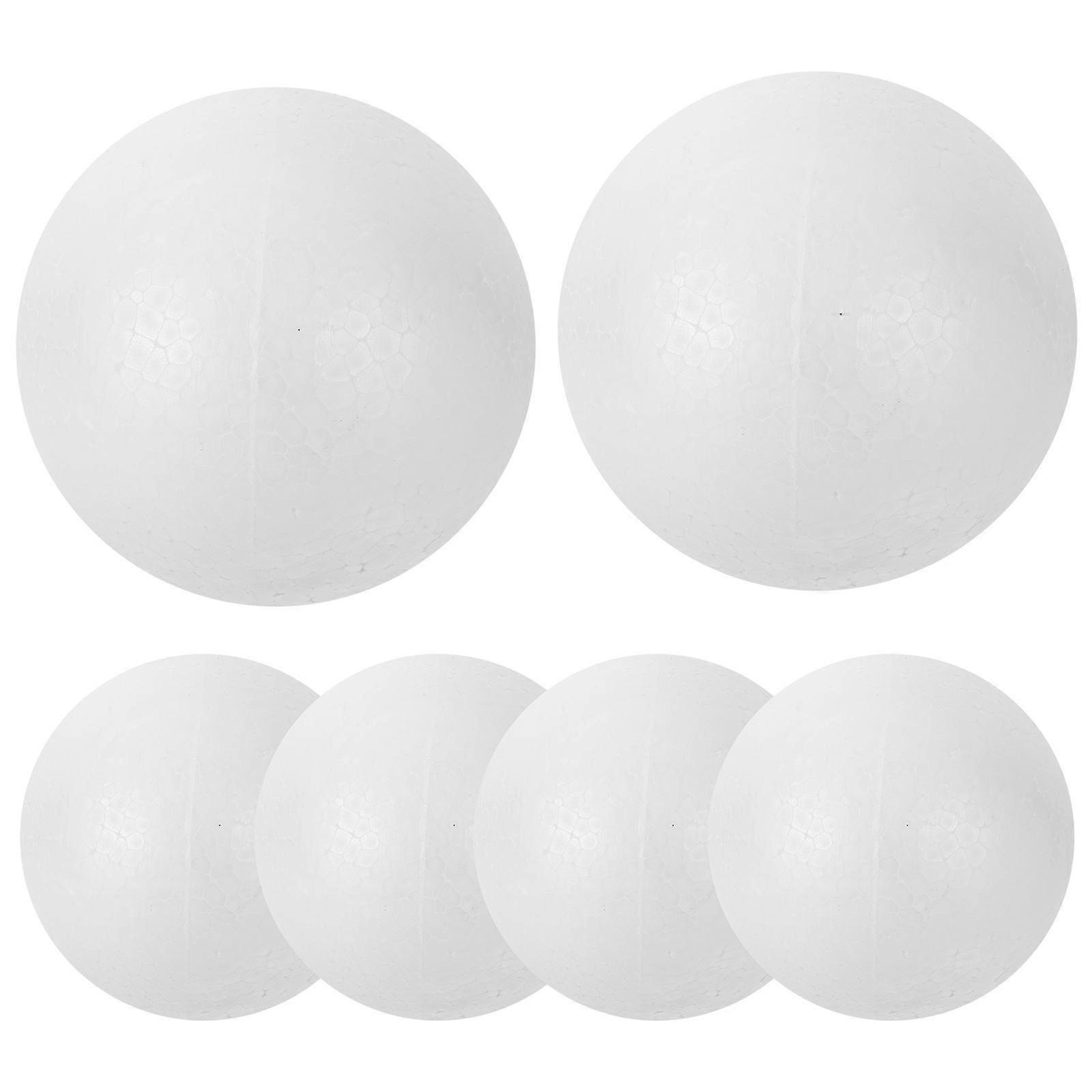 Foam Ball Solid Ball for Decoration 6Pcs Children Craft DIY Material