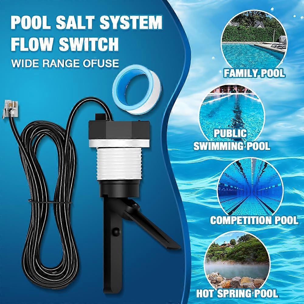 Pool Flow Switch Replacement for Hayward Goldline Aquarite Salt Systems with 15 FT Cable
