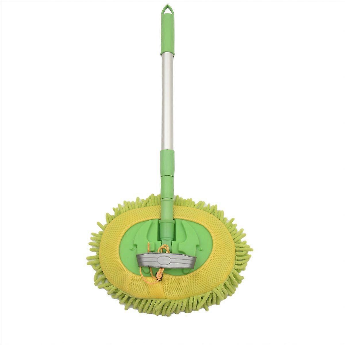 Cleaning Mop Detachable Broom Adjustable Long Handle Rotatable Brush