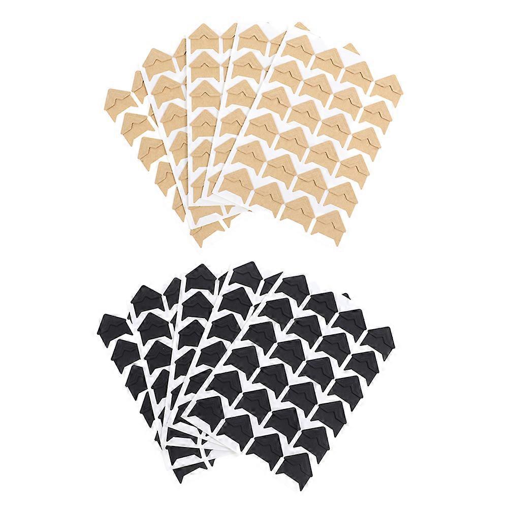 Photo Corners Self Adhesive Paper Corners for DIY Scrapbook Projects 10 Sheets
