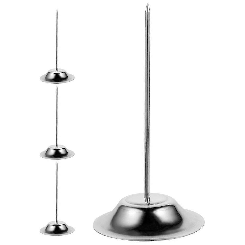 Menu Insertor Bill Fork Rod for Holding Use 4Pcs Restaurant Memo Holder Spike