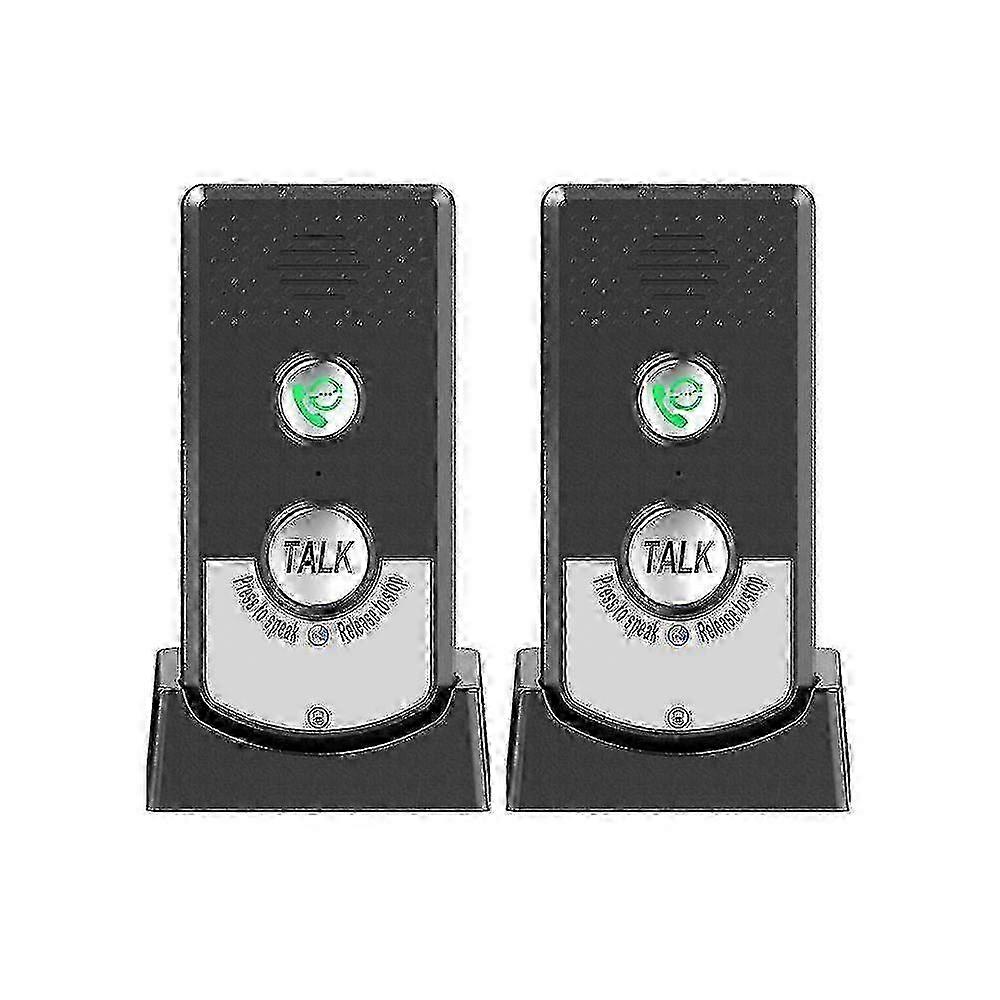 2 Pack Wireless Intercoms for Home, Long Range Portable 2-Way Voice Communication System