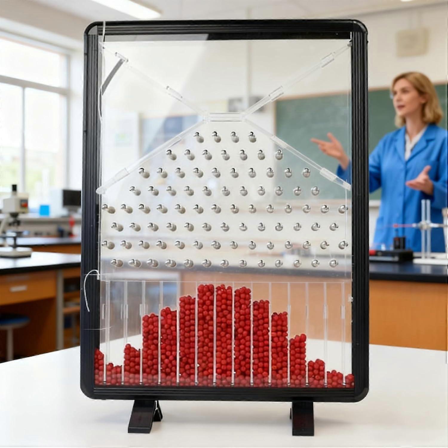 Galton Board Probability Demonstration Model for Teaching Statistics Physics Experiment 44.8x31.6cm
