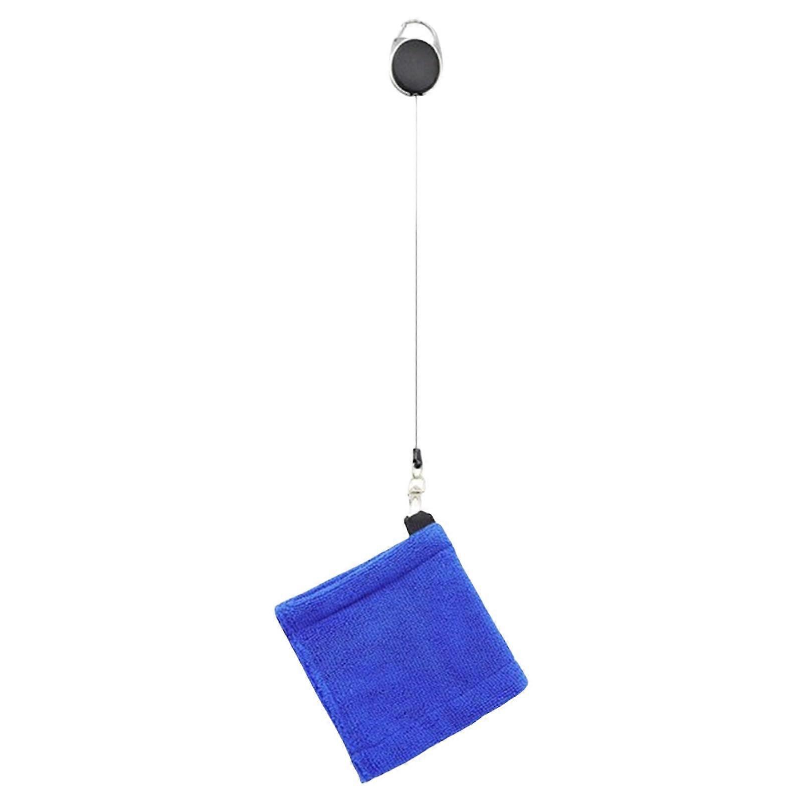 Microfiber Golf Towel with Telescopic Rope Hook,  Absorption Golf Cleaning Accessory