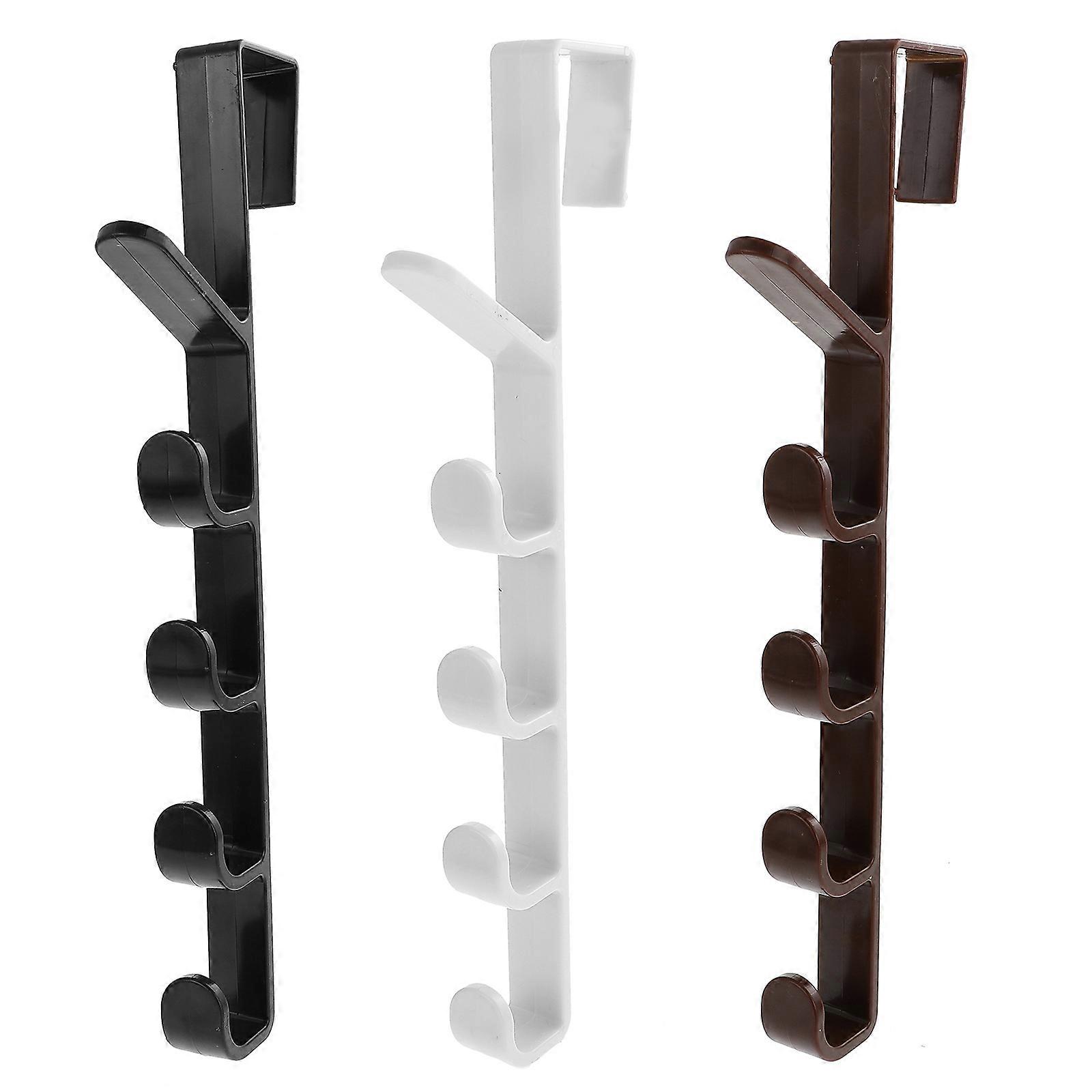 Five-Section Over-Door Hook Practical Hooks for Home Use 3Pcs Set