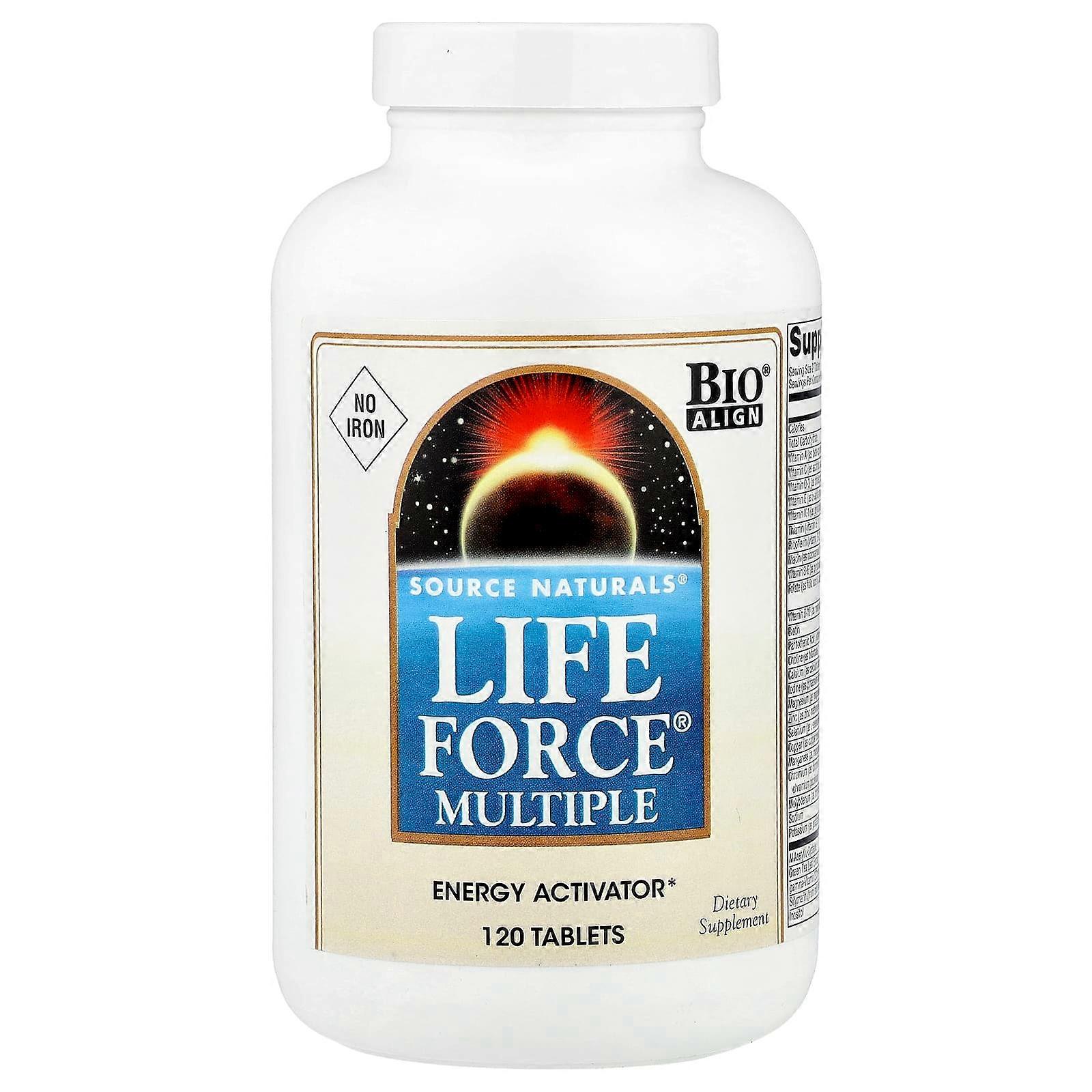 Source Naturals, Life Force Multiple, No Iron, 120 Tablets