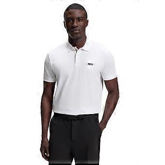Polo de golf Hugo Boss Birdie 3 para hombre, modelo 2026, de algodón elástico en cuatro direcciones.