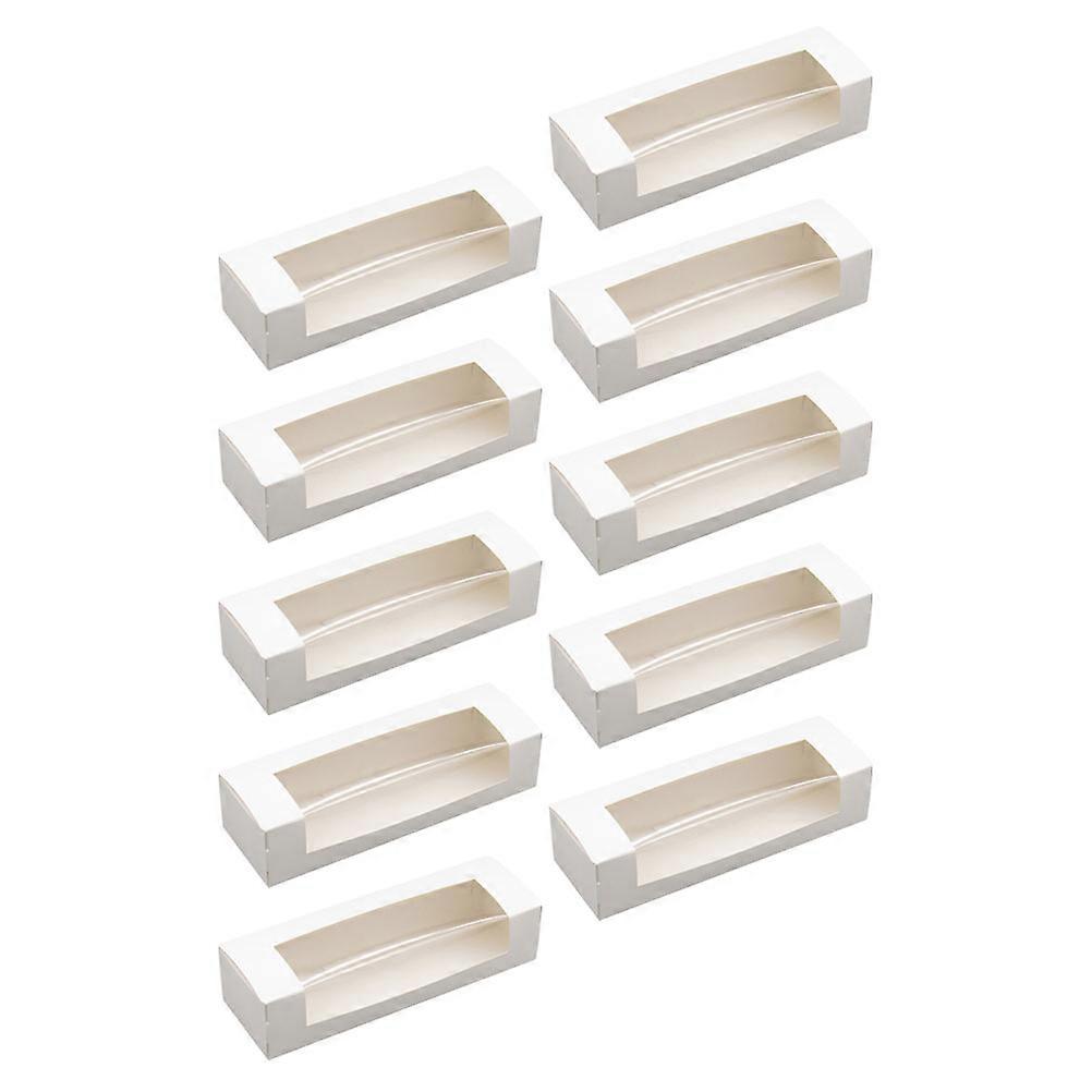 Cake Container for Storage 10Pcs White Portable Cake Storage Case