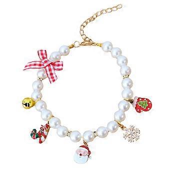 Decorative Dog Collar for Wearing 3Pcs Kitten Pearl Puppy Collar Assorted Color
