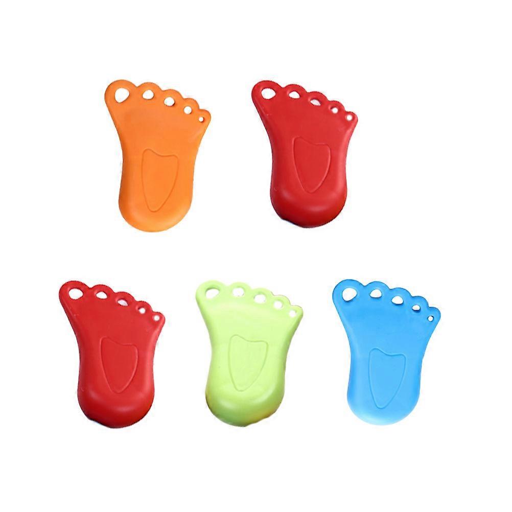 Creative Door Stop Holder Foot Sole Safety Function 5Pcs Random Color