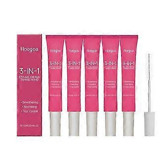 1-5x 3-in-1 Stylingcrème met stylingstaafje voor gladmakend, pluizig haar, niet-vette crème voor krullend en steil haar 20ML_DUIBW