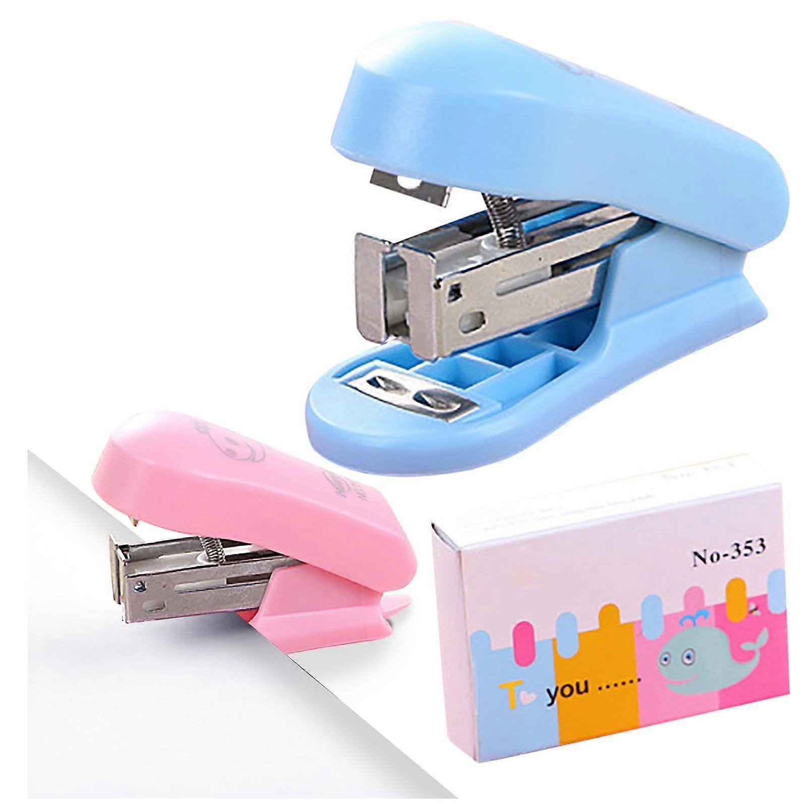 Mini stapler, small stapler, practical mini stapler, staple set, office binding,