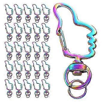 2026 Best!! Thumb-Shaped Metal Keychain Zinc Alloy for Decoration 30Pcs with Detachable Clip
